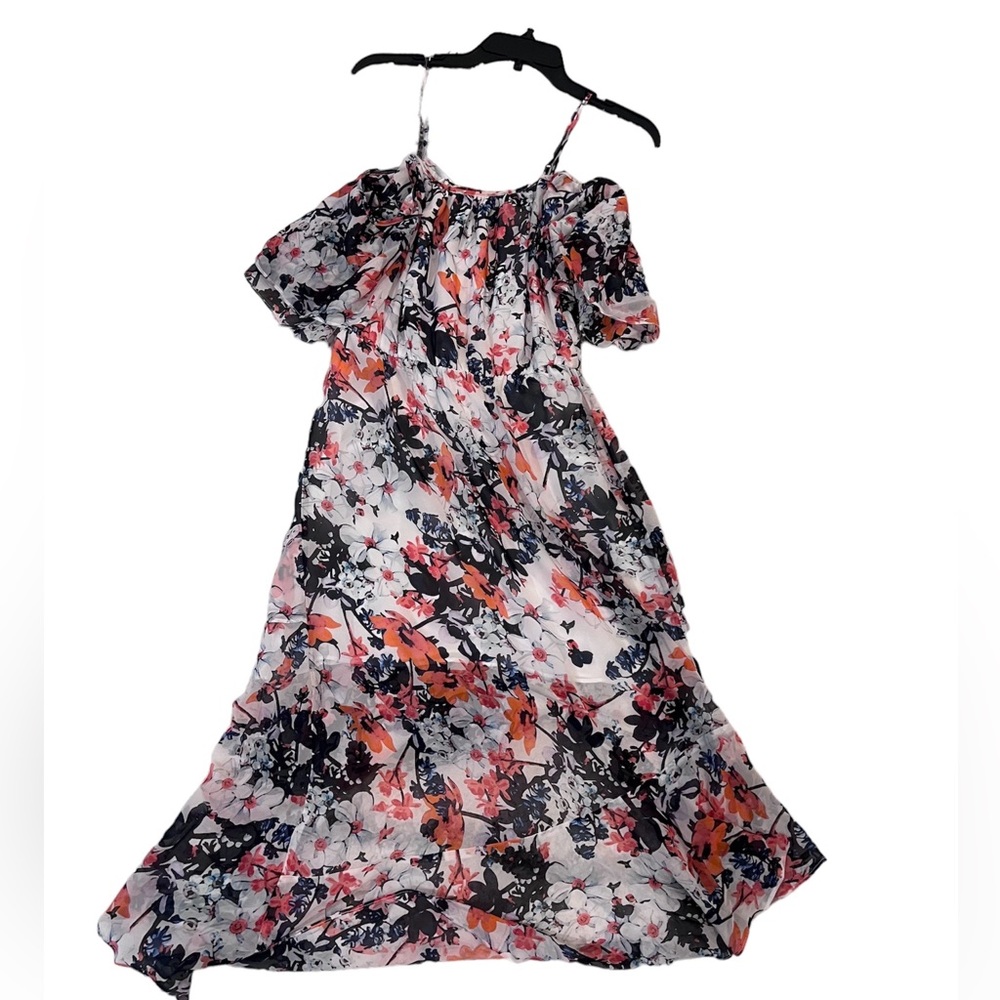 PARKER Floral Print Long Dress Size: XS